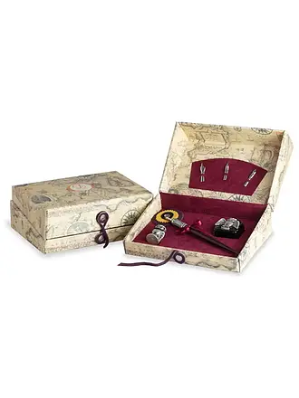 DALLAITI | Set d'écriture avec stylo en bois Bordeaux |